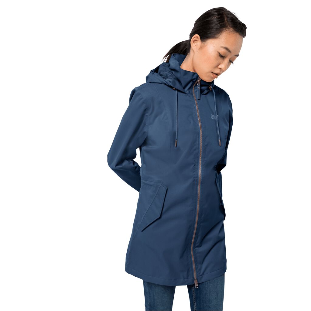 Jack Wolfskin DAKAR Vestes Femme Bleu Foncé - HYLWTEO-73